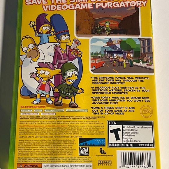 Xbox Video Games & Consoles The Simpsons Game Xbox 36 Poshmark